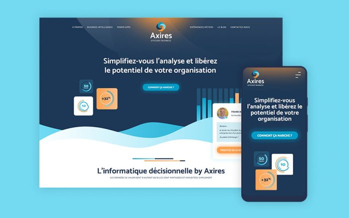Axires - site internet par l'agence de communication Slaaap